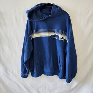 Cotton On Sweatshirt Hoodie Outdoor Blue XL